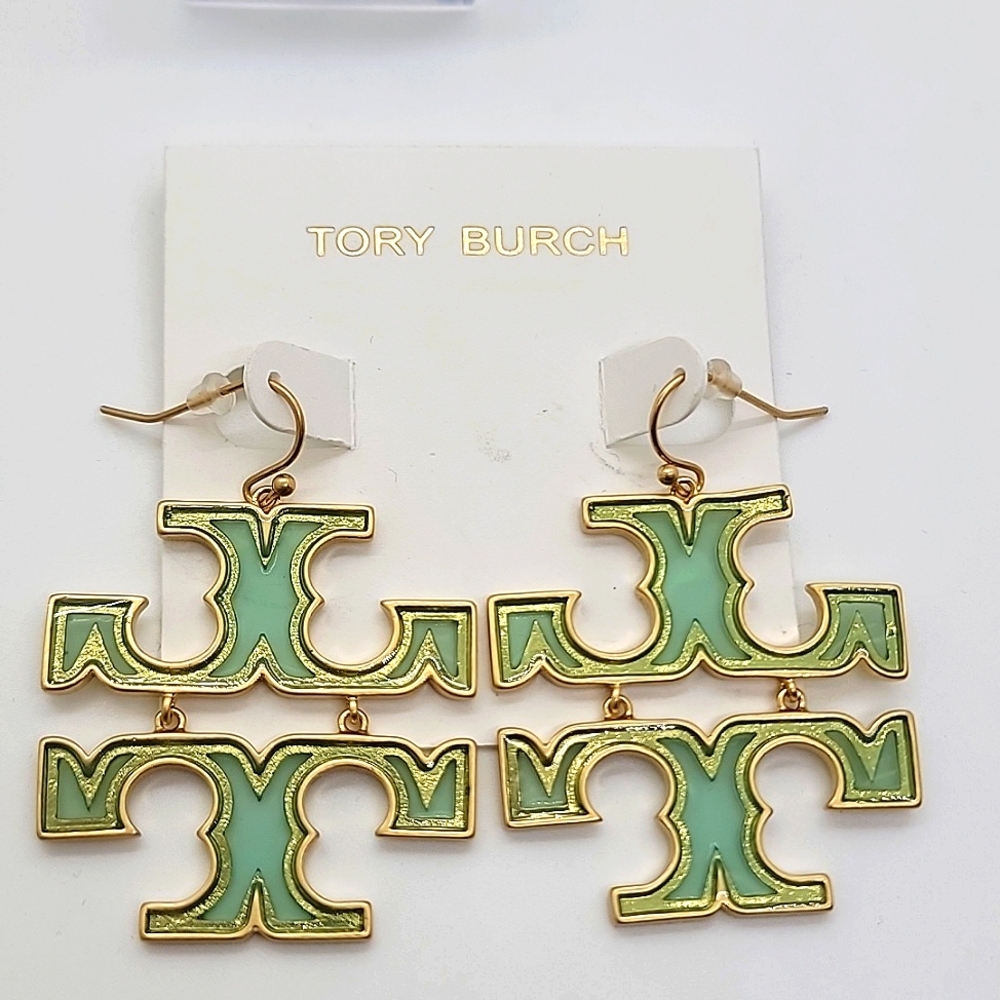 TORY BURCH HINGE EARRINGS